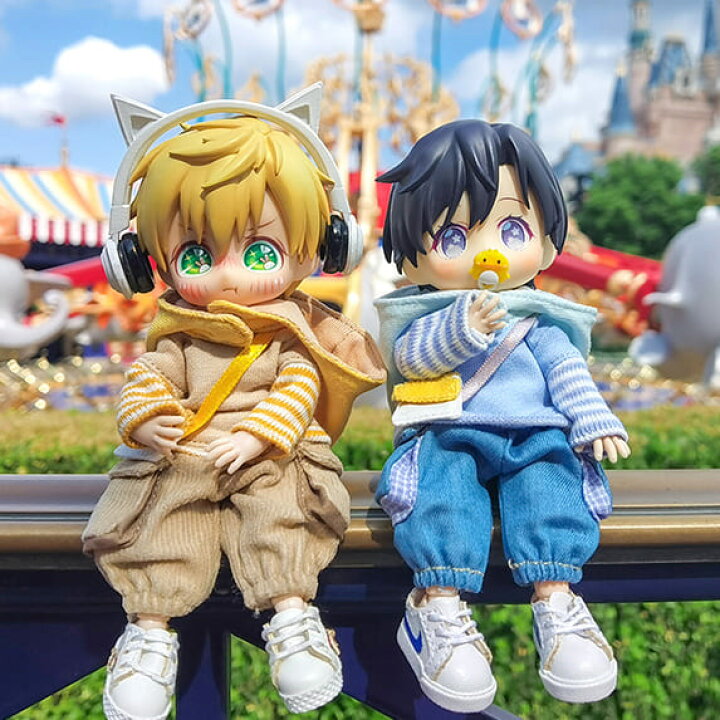 楽天市場 オビツ11 ドール 人形 服 衣装 カーゴパンツ ズボン アウトフィット オビツ 11cm Ob11 ねんどろいど オビツろいど 人形服 人形用服 ホワイト ブラウン ブラック インディゴ My Heroine