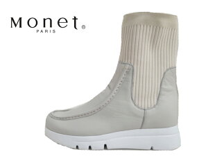 Monet(���l)244400 WHITE/�z���C�g�y���������z�y�w�l�u�[�c�z���f�B�[�X�V���[�g�u�[�c �j�b�g�T�C�h�S�A�u�[�c �T�C�h�t�@�X�i�[�t�� �������4E�݌v ���y�� �t�J�t�J�̃N�b�V����