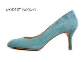 MODE ET JACOMO(モードエジャコモ)MJLF 13144 BLUESUEDE ブルースエード【お買い得】レディースパンプス アーモンドトゥパンプス エレガント お洒落パンプス オフィス スエードパンプス 低反発クッション入り 日本製