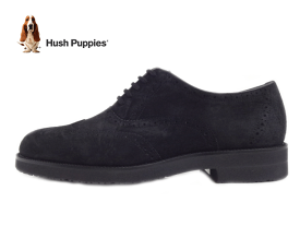 HushPuppies（ハッシュパピー）M-121T BLACK ブラック【父の日セール】【メンズ】メンズカジュアルシューズ コンフォート 大塚製靴 天然皮革 豚革 軽量 セメント製法 ウィングチップ 3E 正規代理店