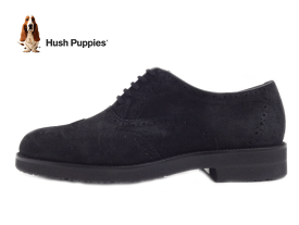 HushPuppies（ハッシュパピー）M-121T BLACK ブラック【メンズ】メンズカジュアルシューズ コンフォート 大塚製靴 天然皮革 豚革 軽量 セメント製法 ウィングチップ 3E 正規代理店