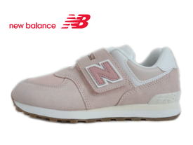 new balance(ニューバランス)PV574CH1 PINK ピンク【2023SS】【春夏新作】キッズ ジュニア スニーカー ベルクロ ローカット ポップカラー 通園 通学 キッズシューズ 環境に優しい 環境配慮型素材