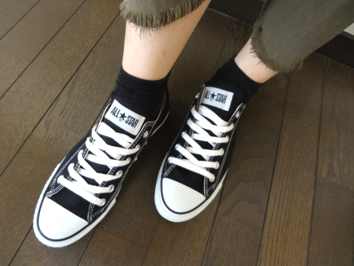 コンバース ALL STAR ブラック ローカット スニーカー 楽天市場】【コンバース】CONVERSE ALL STAR OX BLACK