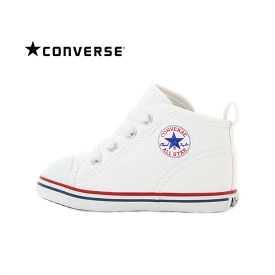 CONVERSE BABY ALL STAR N Z(コンバース ベビーオールスターN Z）7CK554 OPTICAL WHITE オプティカルホワイト【ベビー】定番モデル ゴアシューレース 脱ぎ履きしやすい クッション性 ファスナー 親子コーデ