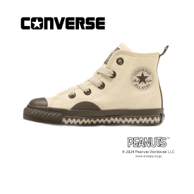 CONVERSE CHILD ALL STAR N PEANUTS BS Z HI (コンバース チャイルド オールスターN ピーナッツ BS Z HI)3SD799 OFFWHITE/TOUP オフホワイト/トープ【2024SS】【春夏新作】【コラボ商品】 親子コーデ ベビー ピーナッツコラボ スヌーピーコラボ商品 正規代理店