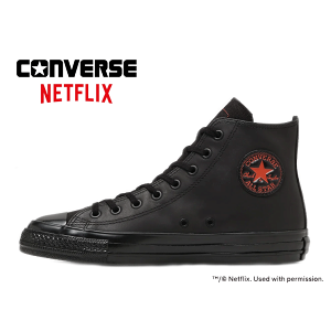 CONVERSE ALL STAR AGED HI / NETFLIX(�R���o�[�X �I�[���X�^�[ �G�C�W�h HI/�l�b�g�t���b�N�X)1SE927 BLACK �u���b�N�y�R���{���i�z31317100210 Netflix�Ƃ̃R���{���[�V�������f�� �X�G�[�h �X���[�X���U�[ �L