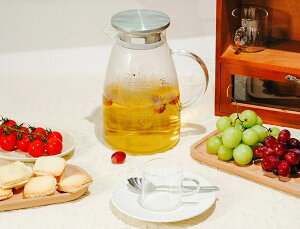 ティーポット 麦茶ポット 冷水筒 冷水ポット ガラスピッチャー ガラスケトル 直火 食品安全検測済 耐熱ガラスポット ティーポット 耐熱ガラス 2.0リットル 直火電気ケトル対応 ホウケイ酸ガ