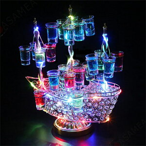 幻の船 LED酒ボトルの表示棚 バーホテル LED酒棚の表示棚 幻の船を実現 酒器 船型酒棚 テキーラ観覧車 パーティ 開店祝い 開店 レストラン レストランの装飾 ワイングラス掛け 24カップ LEDラ