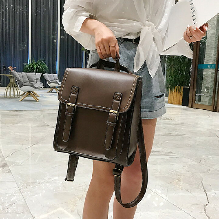 楽天市場】レトロ レディース サック サッチェルバッグ 4color 2way 