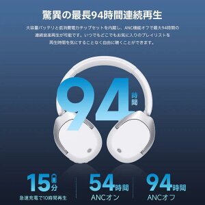 ���C�����X �w�b�h�z�� �m�C�Y�L�����Z�����O Bluetooth 5.4 LDAC�Ή� �����\�}�C�N���� ��ԃI�[�f�B�I �ő�94���ԍĐ�