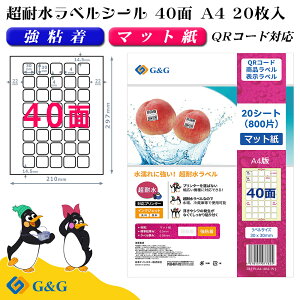 G&G xV[ ϐ }bg A4 20 40 30mm 30mm S QRR[h  \x [