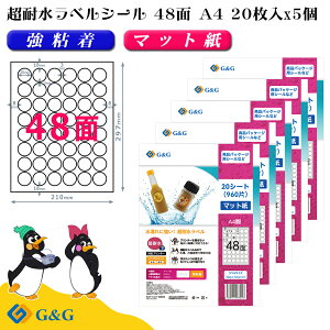 G&G xV[ ϐ }bg A4 100 48 (ی^) 30mm 30mm CNWFbg S h \ pbP[Wx [