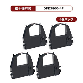 【MC福袋4個セット】 富士通 FUJITSU DPK3800 黒 ×4 ( BK ) 汎用 インクリボン F6687PT / F7541 / F7541PR22 / F7541PR81 / F7541PS21 / F7541PS81 / F7547PR13 / F9324M1 / F9324M2 / F9334N1 / F9334N2 / FIT3100 / FIT3150 / FIT3200