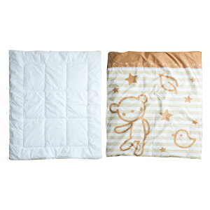 【数量限定/お買い得】 ベビー薄掛け布団&カバーセット (カバーの柄お任せ) | ベビーサイズ レギュラー 95×120 ミニサイズ 80×105 日本製 掛布団 掛けふとん 掛ふとん かけ布団 軽量 洗える 洗