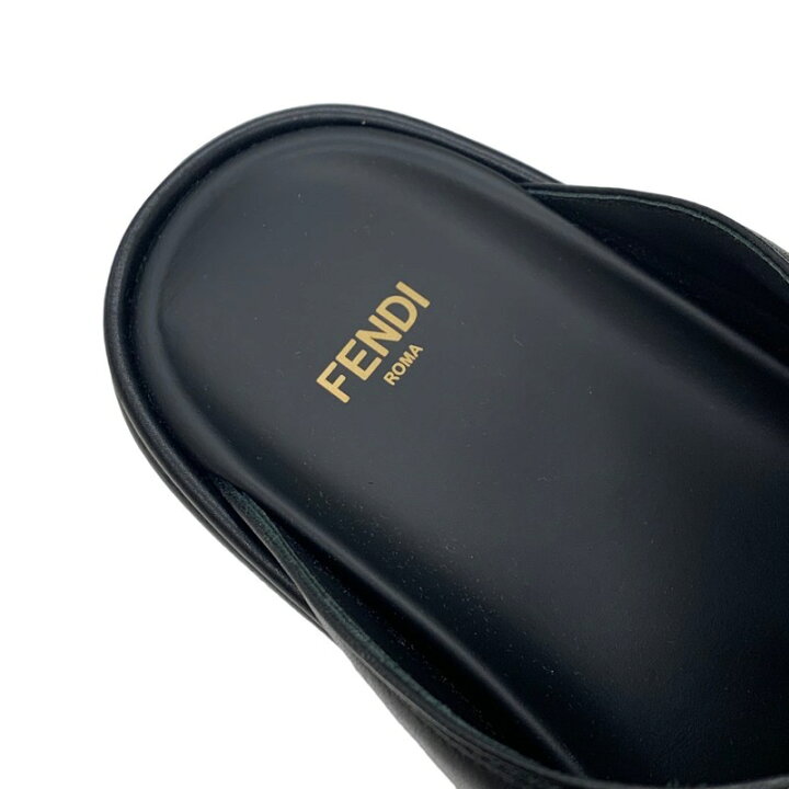 楽天市場】フェンディ FENDI サンダル フラットサンダル レザー 