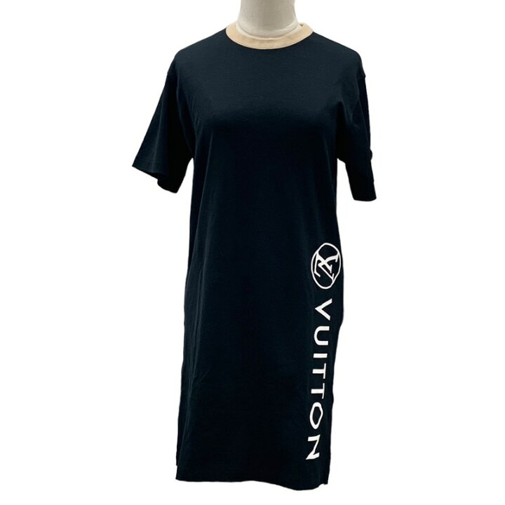 楽天市場】ルイヴィトン LOUIS VUITTON ワンピース コットン ブラック  