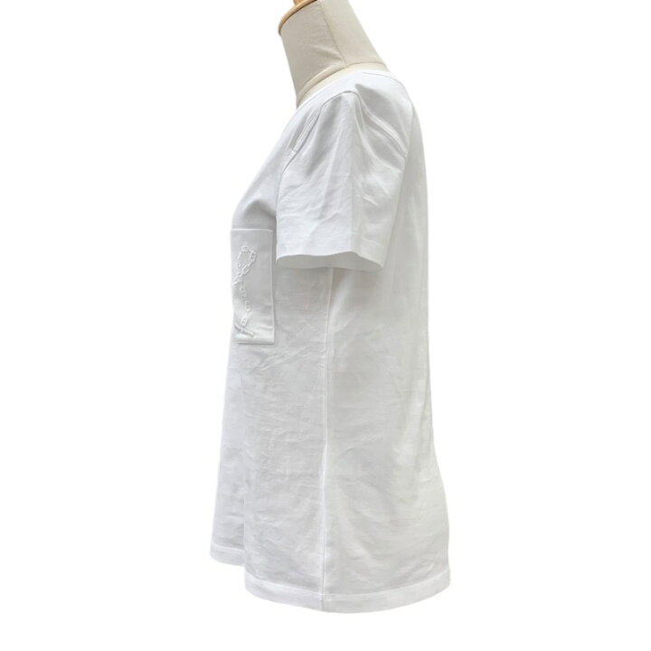 楽天市場】エルメス HERMES 半袖Tシャツ コットン ホワイト 白  