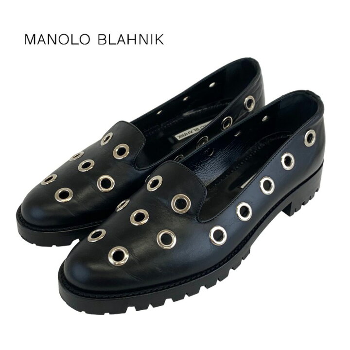楽天市場】マノロブラニク MANOLO BLAHNIK ローファー 革靴 フラット 