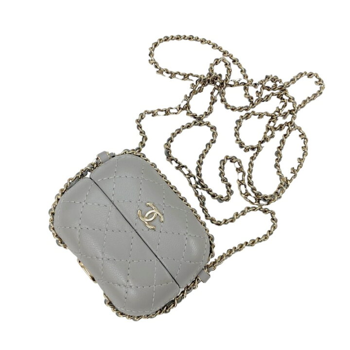 楽天市場】シャネル CHANEL airpodsケース チャーム ケース ラムスキン  