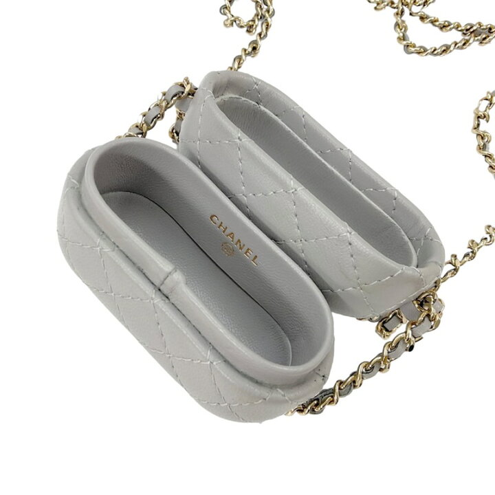 楽天市場】シャネル CHANEL airpodsケース チャーム ケース ラムスキン  