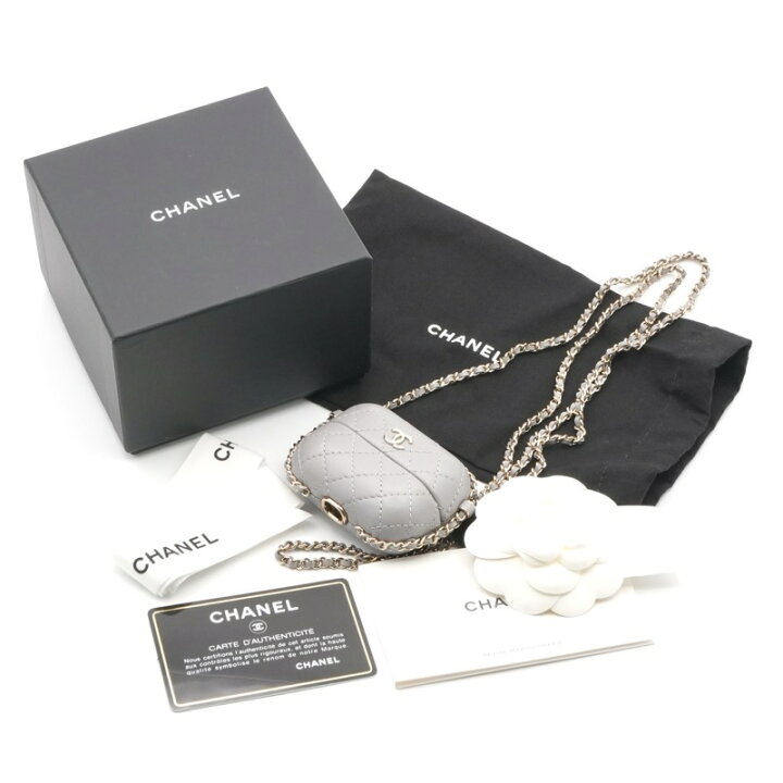 楽天市場】シャネル CHANEL airpodsケース チャーム ケース ラムスキン 