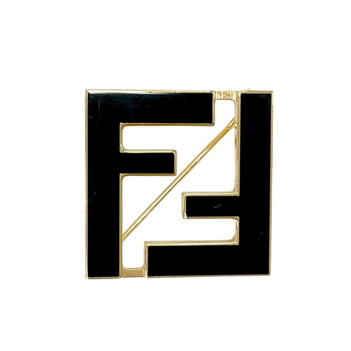楽天市場】フェンディ FENDI フォーエバー ブローチ FFロゴ ブラック  