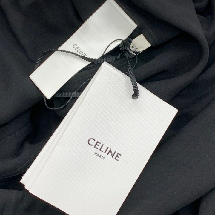 楽天市場】未使用 セリーヌ CELINE ワンピース サファリドレス シルク 