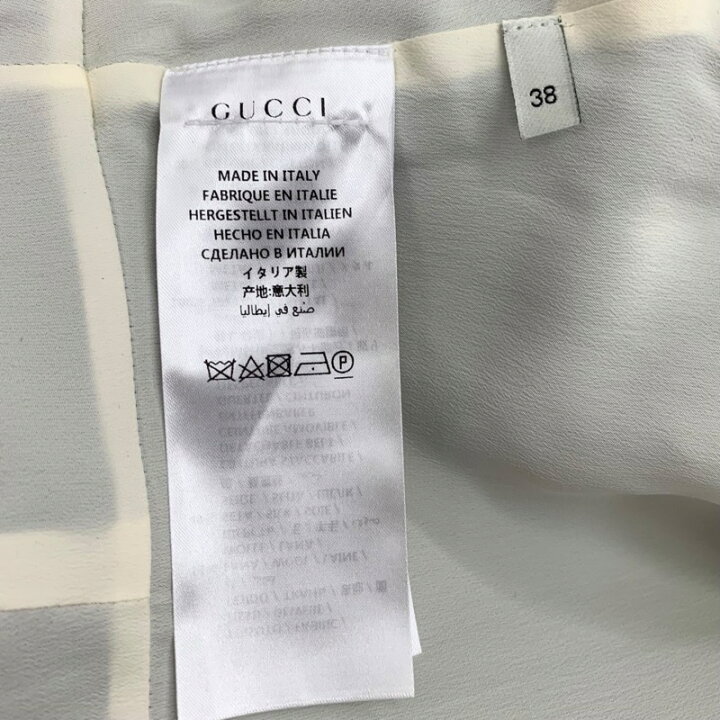 楽天市場】グッチ GUCCI ワンピース ブラック アイボリー 黒 ゴールド 