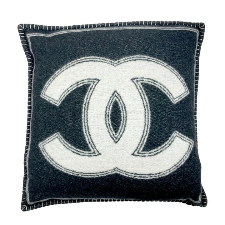 楽天市場】シャネル CHANEL ウール ブラック ホワイト ココマーク ロゴ 