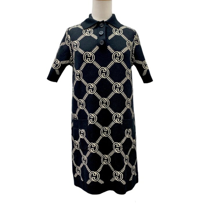 楽天市場】未使用 グッチ GUCCI ワンピース ポロドレス ニット  