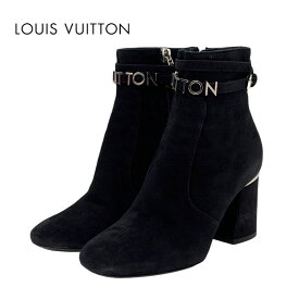 ルイヴィトン LOUIS VUITTON コールバックライン ブーツ ショートブーツ アンクルブーツ 靴 シューズ ロゴ スエード ブラック 黒 ギフト プレゼント 送料無料