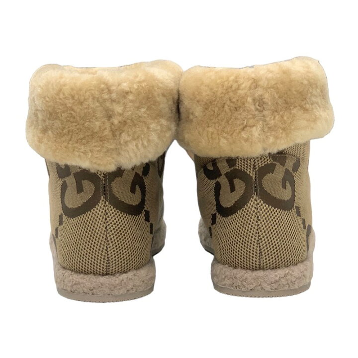 楽天市場】未使用 グッチ GUCCI ブーツ ショートブーツ ムートンブーツ  