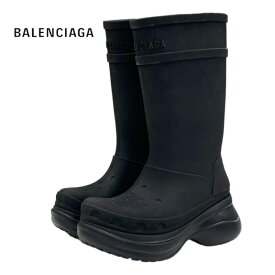 バレンシアガ BALENCIAGA クロックス ブーツ ロングブーツ 靴 シューズ ラバー ブラック 黒 ギフト プレゼント 送料無料