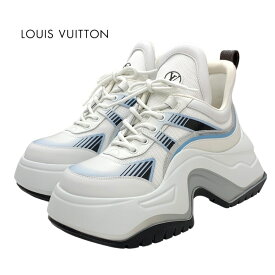 ルイヴィトン LOUIS VUITTON LV アークライト2.0ライン スニーカー 靴 シューズ ロゴ レザー メッシュ ホワイト ライトブルー ギフト プレゼント 送料無料