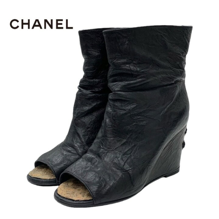楽天市場】シャネル CHANEL ブーツ ショートブーツ ココマーク 