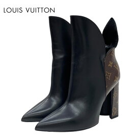 ルイヴィトン LOUIS VUITTON ブーツ ショートブーツ 靴 シューズ レザー ブラック ブラウン 未使用 モノグラム アンクルブーツ ギフト プレゼント 送料無料