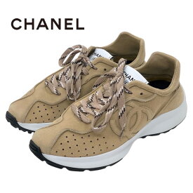 シャネル CHANEL スニーカー 靴 シューズ スエード ベージュ ココマーク ギフト プレゼント 送料無料