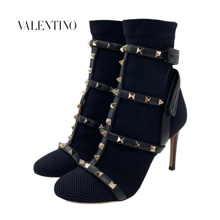 楽天市場】ヴァレンティノ VALENTINO ブーツ ショートブーツ ソックス 