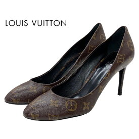 未使用 ルイヴィトン LOUIS VUITTON モノグラム パンプス 靴 シューズ レザー ブラウン ギフト プレゼント 送料無料