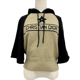 クリスチャンディオール CHRISTIAN DIOR トップス フーディ カシミヤ ニット 半袖 ベージュ ブラック ギフト プレゼント 送料無料