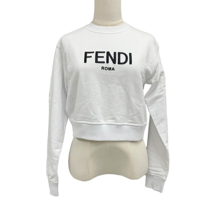 楽天市場】フェンディ FENDI トップス コットン ホワイト ブラック  