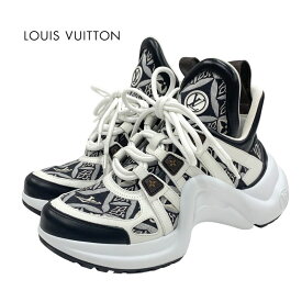 ルイヴィトン LOUIS VUITTON アークライトライン スニーカー 靴 シューズ 1854 ジャガード キャンバス レザー ブラック ホワイト ギフト プレゼント 送料無料