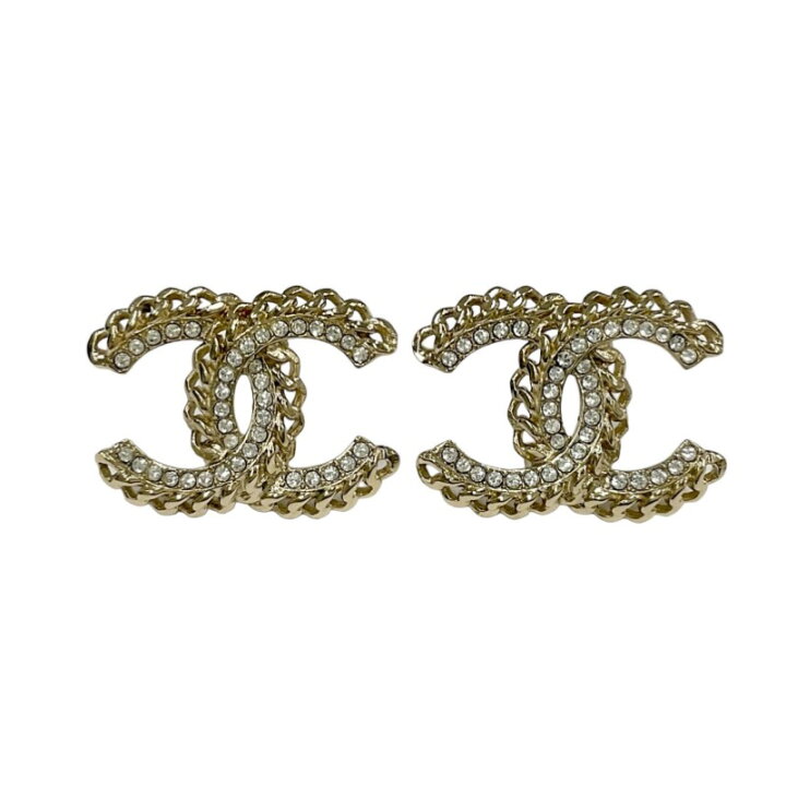 楽天市場】シャネル CHANEL ピアス ココマーク ラインストーン 