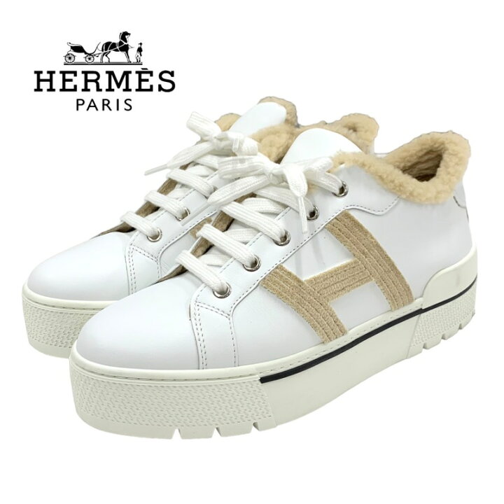 楽天市場】エルメス HERMES デア スニーカー 靴 シューズ レザー 
