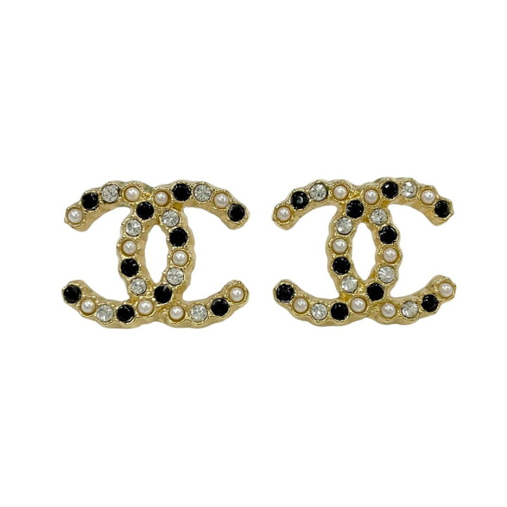 楽天市場】シャネル CHANEL ピアス ココマーク ラインストーン パール 
