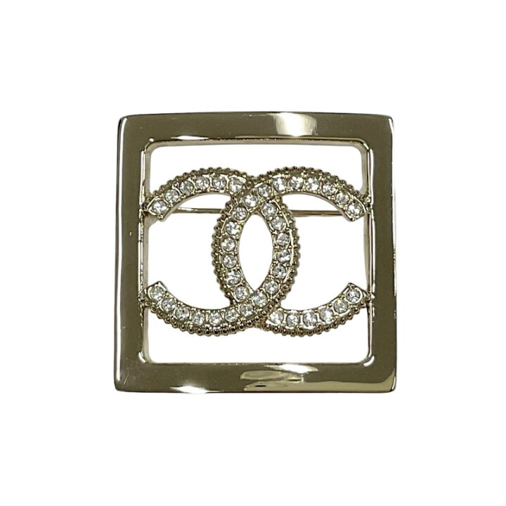 楽天市場】シャネル CHANEL ブローチ ゴールド ココマーク スクエア 