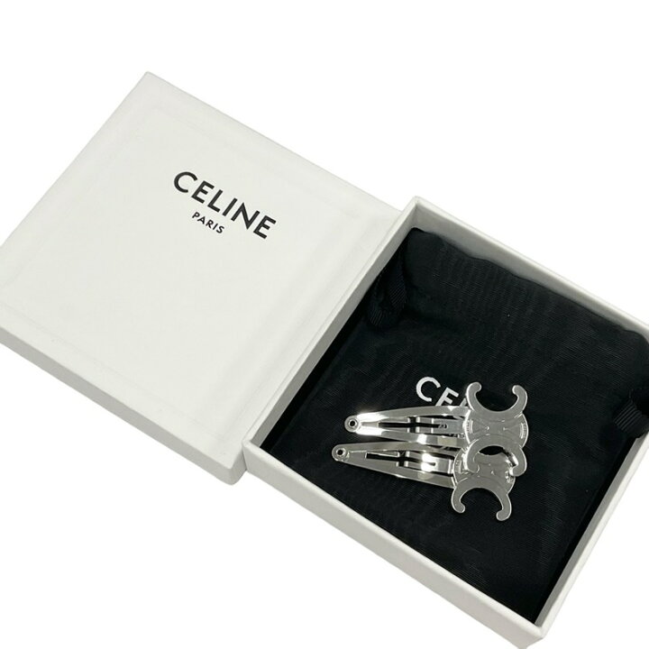 楽天市場】セリーヌ CELINE ヘアアクセサリー シルバー トリオンフ  