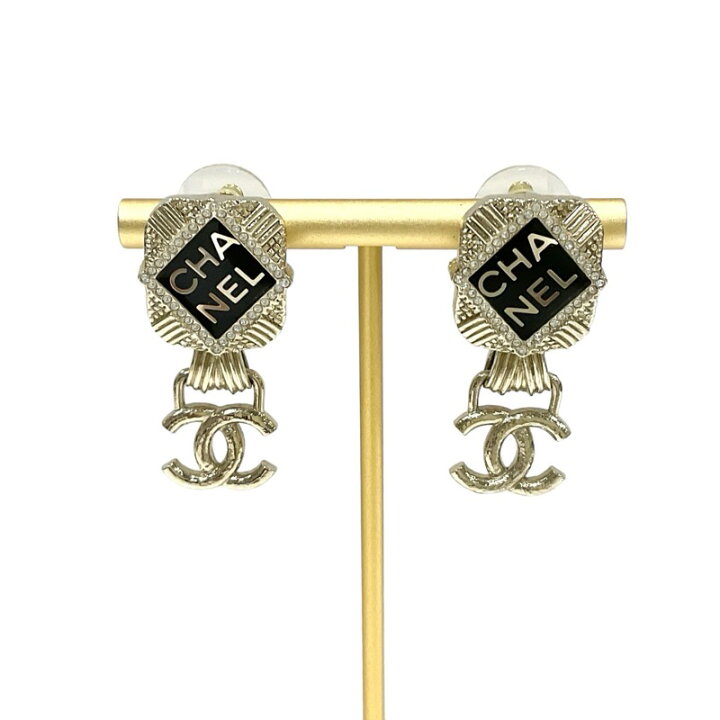 楽天市場】シャネル CHANEL ピアス ココマーク ロゴ ラインストーン  