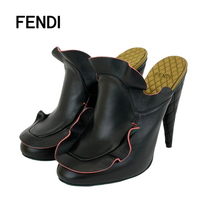 楽天市場】フェンディ FENDI パンプス 靴 シューズ レザー ブラック 