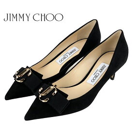 ジミーチュウ JIMMY CHOO パンプス 靴 シューズ スエード ブラック 黒 未使用 JCロゴ パーティーシューズ フォーマルシューズ